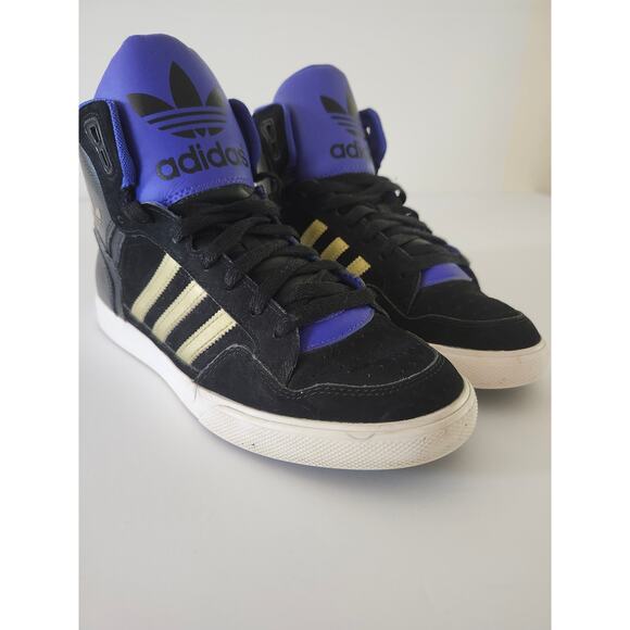 Adidas AR 2.0 Men\'s Black Gold Purple 9 Athletic Sneaker Retro High Top main image 12